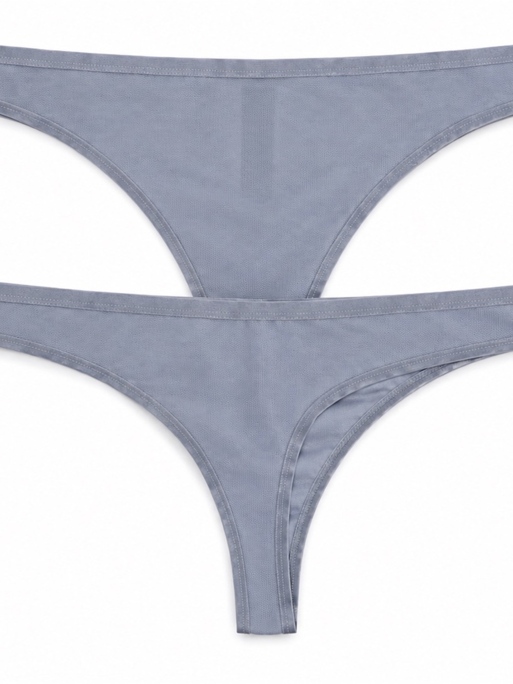 NWOT QUINCE slate gray Mesh THONG underwear M 2 pk - Picture 6 of 6